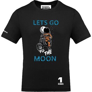 Stylish Men FastB Men Printed Round Neck Black T-Shirt 2025 at ShopCircuit | ONDC