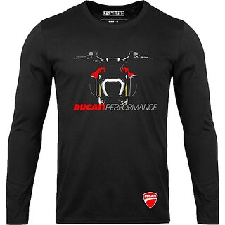 FastB Men Printed Round Neck Black T-Shirt