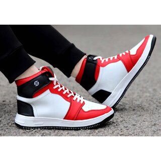 Stylish Accessories Hakkel Mens Casual Red/White Shoes 2025 at ShopCircuit | ONDC