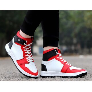 Stylish Accessories Hakkel Mens Casual Red/White Shoes 2025 at ShopCircuit | ONDC