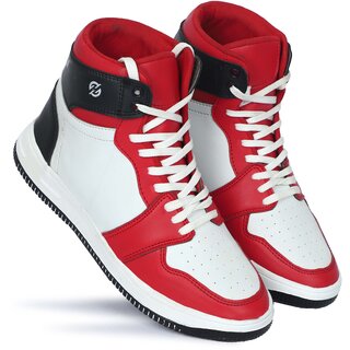 Stylish Accessories Hakkel Mens Casual Red/White Shoes 2025 at ShopCircuit | ONDC