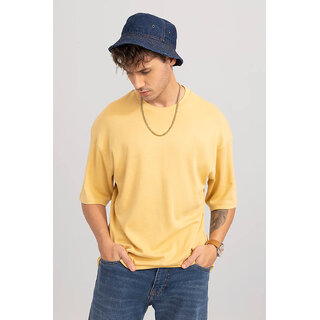 Modern Men Code Yellow Mustard Oversized T-shirt for Men 2025 at ShopCircuit | ONDC