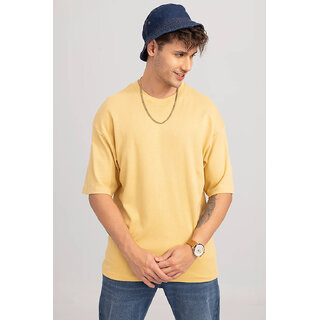 Modern Men Code Yellow Mustard Oversized T-shirt for Men 2025 at ShopCircuit | ONDC