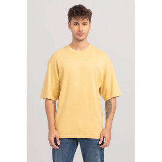 Modern Men Code Yellow Mustard Oversized T-shirt for Men 2025 at ShopCircuit | ONDC