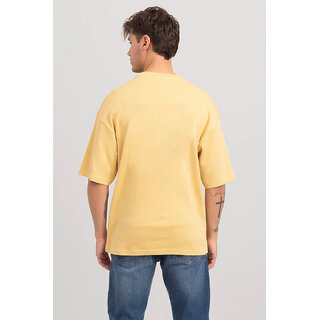 Modern Men Code Yellow Mustard Oversized T-shirt for Men 2025 at ShopCircuit | ONDC