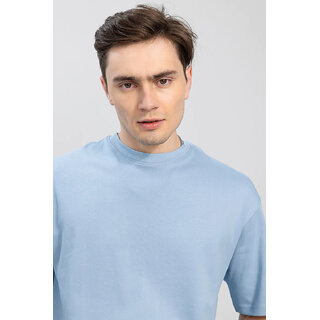 Luxurious Men Code Yellow Sky Blue Oversized T-shirt for Men 2025 at ShopCircuit | ONDC