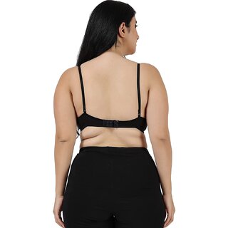 Elegant Women Black full coverage lightly padded bra for women 2025 at ShopCircuit | ONDC