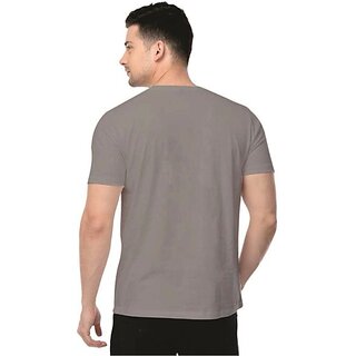 Sophisticated Men Graphic Print Men Grey Round Neck Polyester Casual T-Shirt 2025 at ShopCircuit