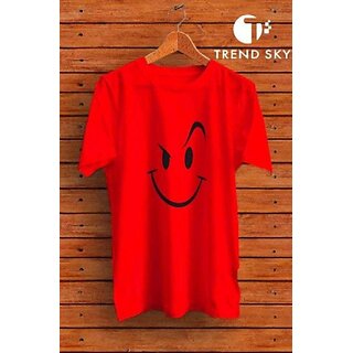 Best Men Graphic Print Men Red Round Neck Polyester Casual T-Shirt 2025 at ShopCircuit | ONDC
