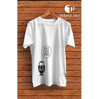 Top Men Graphic Print Men White Round Neck Polyester Casual T-Shirt 2025 at ShopCircuit | ONDC