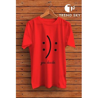 Affordable Men Graphic Print Men Red Round Neck Polyester Casual T-Shirt 2025 at ShopCircuit | O