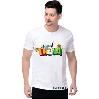 Stylish Men Graphic Print Men White Round Neck Casual T-Shirt 2025 at ShopCircuit | ONDC