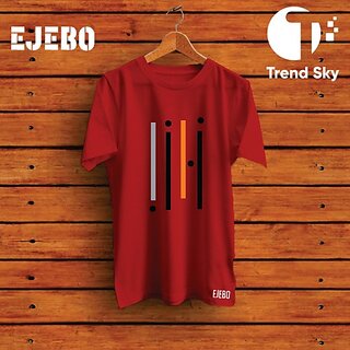 Luxurious Men Graphic Print Men Red Round Neck Polyester Casual T-Shirt 2025 at ShopCircuit | ON