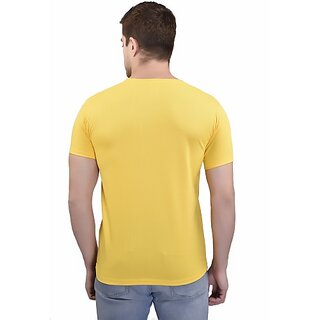 Top Men Printed Men Yellow Round Neck Casual T-Shirt 2025 at ShopCircuit | ONDC