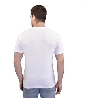 Stylish Men Printed Men White Round Neck Casual T-Shirt 2025 at ShopCircuit | ONDC
