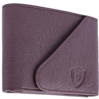 Keviv Mens Brown Artificial Leather Wallet - Regular Size  (7 Card Slots) - Handbags | Buy online on ZillyBuy