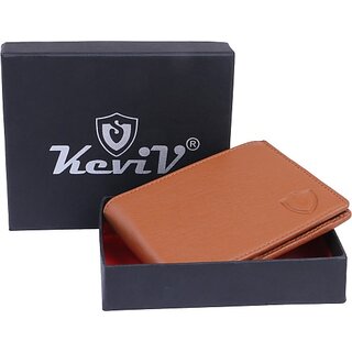 Vsr Mens Tan Artificial Leather Wallet - Mini  (10 Card Slots) - Handbags | Buy online on ZillyBuy