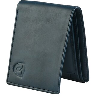 Keviv Mens Casual, Formal Blue Genuine Leather Rfid  Wallet - Mini  (5 Card Slots) - Handbags | Buy online on ZillyBuy