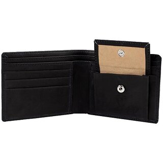 Keviv Mens Casual Black Genuine Leather Wallet - Mini  (8 Card Slots) - Handbags | Buy online on ZillyBuy