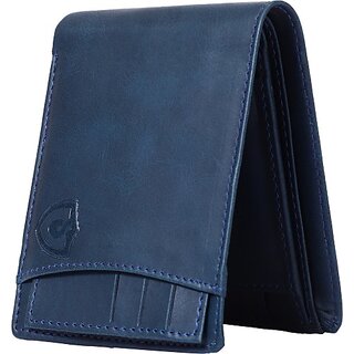 Keviv Mens Casual, Formal Blue Genuine Leather Rfid  Wallet  (7 Card Slots) - Handbags | Buy online on ZillyBuy