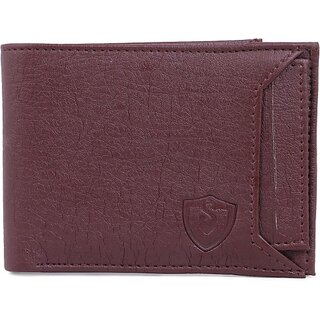 Keviv Mens Brown Artificial Leather Wallet - Regular Size  (10 Card Slots) - Handbags | Buy online on ZillyBuy