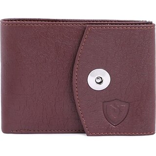 Keviv Mens Brown Artificial Leather Wallet - Regular Size  (8 Card Slots) - Handbags | Buy online on ZillyBuy