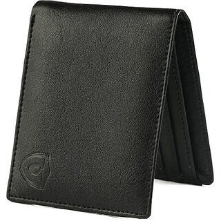 Keviv Mens Casual Black Genuine Leather Rfid  Wallet - Mini  (10 Card Slots) - Handbags | Buy online on ZillyBuy