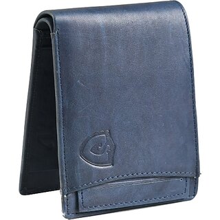 Keviv Mens Casual, Formal, Evening/Party Blue Genuine Leather Wallet - Mini  (8 Card Slots) - Handbags | Buy online on ZillyBuy
