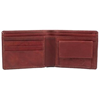 Keviv Mens Casual Brown Genuine Leather Wallet - Mini  (5 Card Slots) - Handbags | Buy online on ZillyBuy