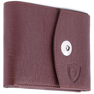 Keviv Mens Brown Artificial Leather Wallet - Mini  (10 Card Slots) - Handbags | Buy online on ZillyBuy