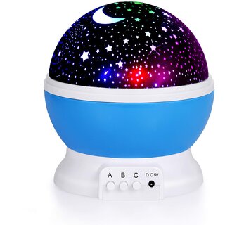 House Of Quirk Night Light Lamps For Bedroom Romantic 360 Degree Rotating Star Projector Lights - Electricals | Buy online on ZillyBuy