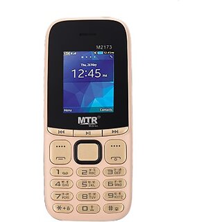 MTR M2173 (Dual Sim, 1.77 Inch Display 1000 mAh Battery, Gold, Black) - Mobile Phone | Buy online on ZillyBuy