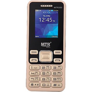 MTR M350 (Dual Sim, 1.77 Inch Display 1050 mAh Battery, Gold, Black) - Mobile Phone | Buy online on ZillyBuy