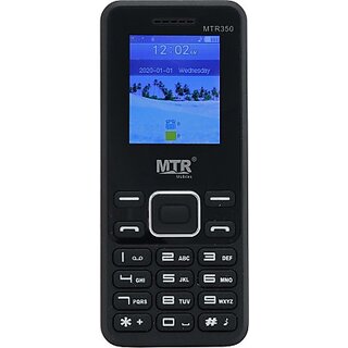 MTR MTR350 (Dual Sim, 1.77 Inch Display 800 mAh Battery, Black) - Mobile Phone | Buy online on ZillyBuy