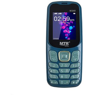 MTR M340 (Dual Sim, 1.77 Inch Display 1100 mAh Battery, Dark Green) - Mobile Phone | Buy online on ZillyBuy