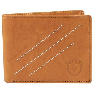 Keviv Men Casual Tan Genuine Leather Wallet - Mini (5 Card Slots) - Handbags | Buy online on ZillyBuy