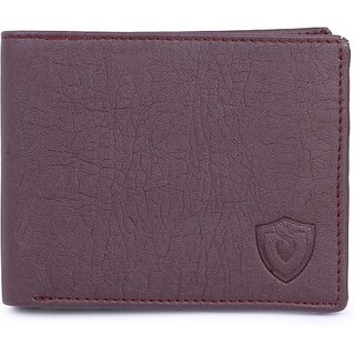 Keviv Men Casual Maroon Artificial Leather Wallet - Mini (3 Card Slots) - Handbags | Buy online on ZillyBuy