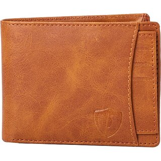 Keviv Men Casual, Formal Tan Genuine Leather RFID  Wallet (8 Card Slots) - Handbags | Buy online on ZillyBuy