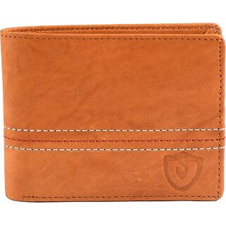 Keviv Men Tan Genuine Leather Wallet (10 Card Slots) - Handbags | Buy online on ZillyBuy