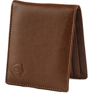 Keviv Men Casual Tan Genuine Leather RFID  Wallet - Mini (10 Card Slots) - Handbags | Buy online on ZillyBuy