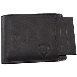 Keviv Men Casual Black Genuine Leather Wallet - Mini (8 Card Slots) - Handbags | Buy online on ZillyBuy