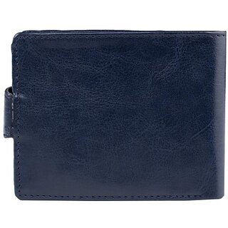 Keviv Men Casual Blue Genuine Leather Wallet - Mini (10 Card Slots) - Handbags | Buy online on ZillyBuy