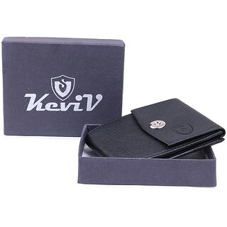 Keviv Men Black Artificial Leather Wallet - Mini (10 Card Slots) - Handbags | Buy online on ZillyBuy