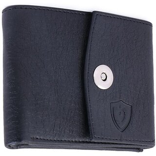 Keviv Men Casual Black Artificial Leather Wallet - Mini (6 Card Slots) - Handbags | Buy online on ZillyBuy