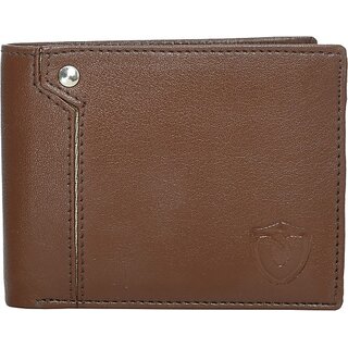 Keviv Men Casual Tan Genuine Leather Wallet - Mini (5 Card Slots) - Handbags | Buy online on ZillyBuy