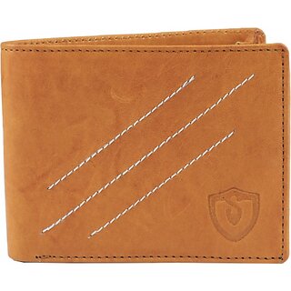 Keviv Men Casual Tan Genuine Leather Wallet - Mini (5 Card Slots) - Handbags | Buy online on ZillyBuy