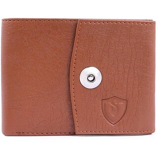 Keviv Men Tan Artificial Leather Wallet - Mini (10 Card Slots) - Handbags | Buy online on ZillyBuy