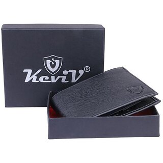 Keviv Men Casual Black Artificial Leather Wallet - Mini (7 Card Slots) - Handbags | Buy online on ZillyBuy