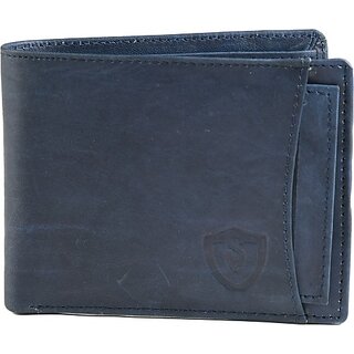 Keviv Men Casual Blue Genuine Leather RFID  Wallet - Mini (10 Card Slots) - Handbags | Buy online on ZillyBuy