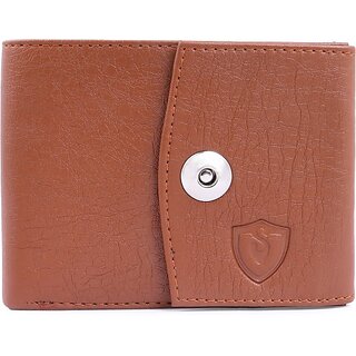 Keviv Men Tan Artificial Leather Wallet - Regular Size (8 Card Slots) - Handbags | Buy online on ZillyBuy